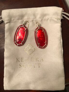 Stunning Red Kendra Scott Earrings